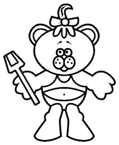 Cartoon Bear Sticker