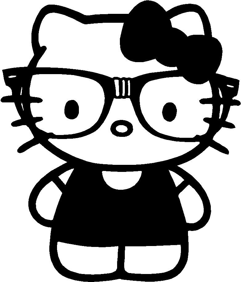 smart hello kitty coloring pages - photo #15