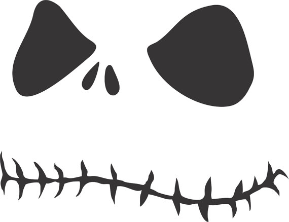 Nightmare Before Christmas Face Sticker